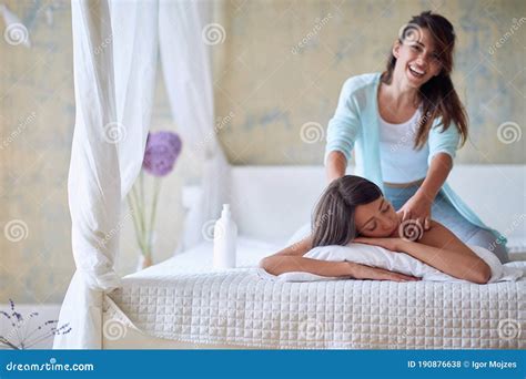 teen lesbian massage videos|Young Woman Enjoying Relaxing Massage